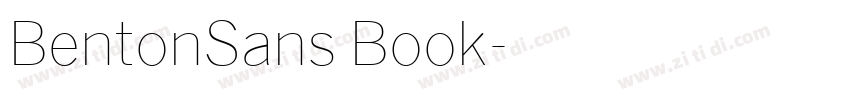BentonSans Book字体转换